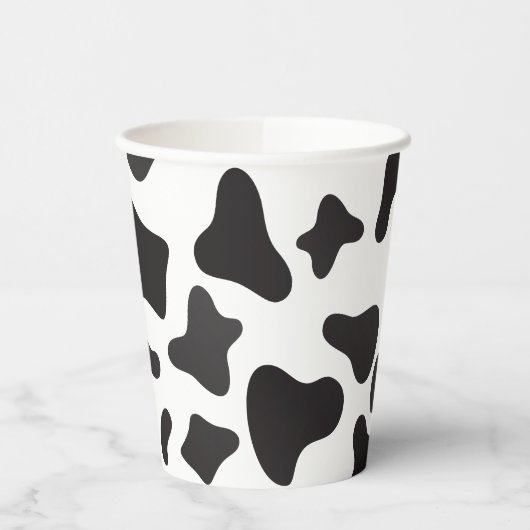 Gobelets En Papier Animaux de ferme Vache d'anniversaire Imprimer Tas (Gauche)