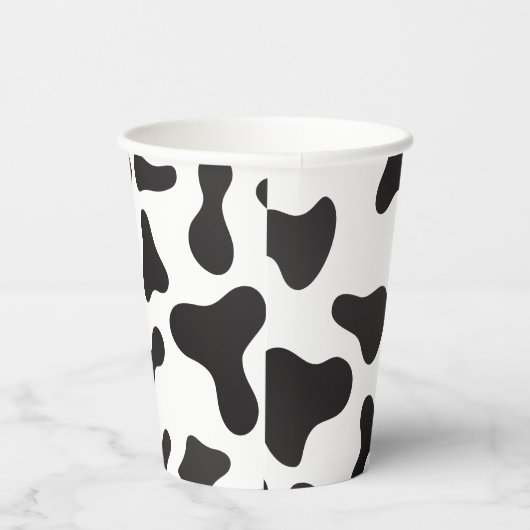 Gobelets En Papier Animaux de ferme Vache d'anniversaire Imprimer Tas (Droite)