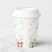 Gobelets En Papier Animaux de fête personnalisables (Droite)