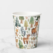 Gobelets En Papier Animaux forestiers des bois (Verso)