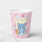 Gobelets En Papier Anime Tom et Jerry Strawberry Fun (Verso)