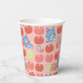 Gobelets En Papier Anime Tom, Jerry et Tuffy Apple Motif (Verso)