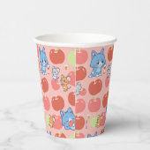 Gobelets En Papier Anime Tom, Jerry et Tuffy Apple Motif (Droite)