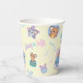 Gobelets En Papier Anime Tom, Jerry et Tuffy Playtime Motif (Verso)