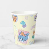 Gobelets En Papier Anime Tom, Jerry et Tuffy Playtime Motif (Gauche)