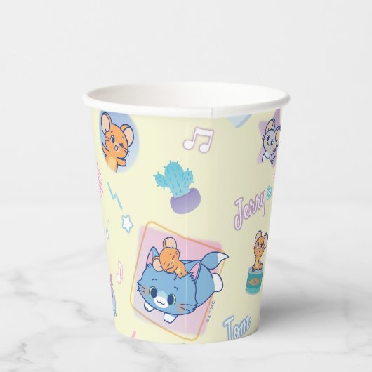 Gobelets En Papier Anime Tom, Jerry et Tuffy Playtime Motif (Droite)