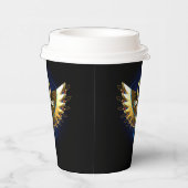 Gobelets En Papier Ankh or avec ailes (Droite)