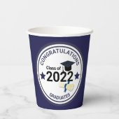 Gobelets En Papier Année de diplôme classe élégante de 2022 (Verso)