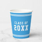 Gobelets En Papier Année de la classe de graduation de la variation d (Verso)
