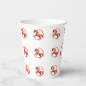 Gobelets En Papier Année du cheval 2026 (Recto)