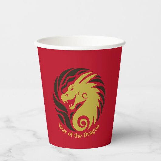 Gobelets En Papier Année du dragon (Recto)