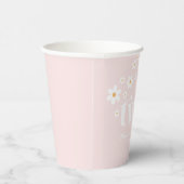 Gobelets En Papier Anniversaire 2 ans rétro daisy boho (Droite)