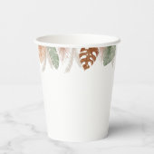 Gobelets En Papier Anniversaire adorable de Lion Fluffy (Verso)