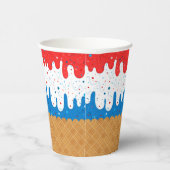 Gobelets En Papier Anniversaire America Ice Cream (Droite)