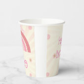 Gobelets En Papier Anniversaire arc-en-ciel (Gauche)