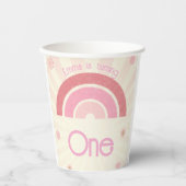 Gobelets En Papier Anniversaire arc-en-ciel (Recto)