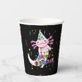 Gobelets En Papier Anniversaire Axolotl (Verso)