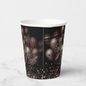 Gobelets En Papier Anniversaire Black Parties scintillant Ballons Fêt (Droite)