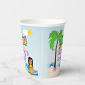 Gobelets En Papier Anniversaire d'Aloha Luau (Droite)