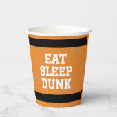 GOBELETS EN PAPIER ANNIVERSAIRE DE BASKETBALL (Verso)