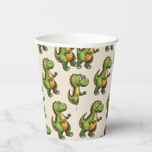 Gobelets En Papier Anniversaire de Dinosaur (Droite)
