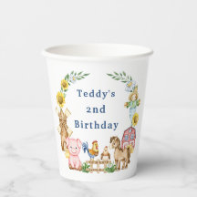 Anniversaire de enfant de ferme moderne simple