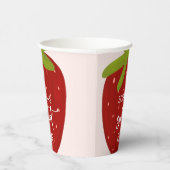 Gobelets En Papier Anniversaire de enfant de fraise sucrée (Droite)