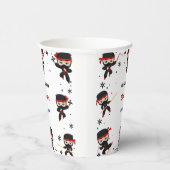 Gobelets En Papier Anniversaire de enfant de style Ninja (Droite)