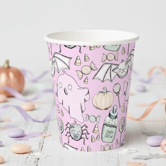 Gobelets En Papier Anniversaire de enfant d'Halloween doux et doux