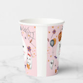 Gobelets En Papier Anniversaire de enfant d'Halloween Éffrayant rose (Droite)