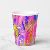 Gobelets En Papier Anniversaire de enfant Rainbow (Droite)