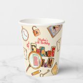 Gobelets En Papier Anniversaire de la chambre d'évasion (Verso)