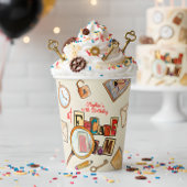 Gobelets En Papier Anniversaire de la chambre d'évasion