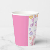 Gobelets En Papier Anniversaire de la fille Dinosaur (Droite)