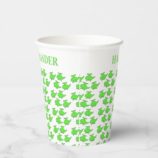 Gobelets En Papier Anniversaire de l'hélicoptère (Droite)