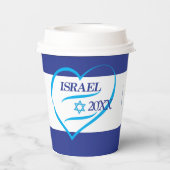 Gobelets En Papier Anniversaire de l'indépendance d'Israël 2023 75 (Verso)