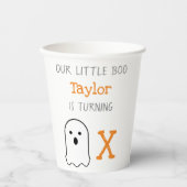 Gobelets En Papier Anniversaire de Little Boo Ghost (Recto)