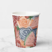 Gobelets En Papier Anniversaire de Melon - Vibes d'été (Gauche)