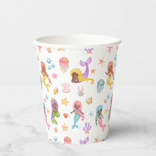 Gobelets En Papier Anniversaire de Mermaid