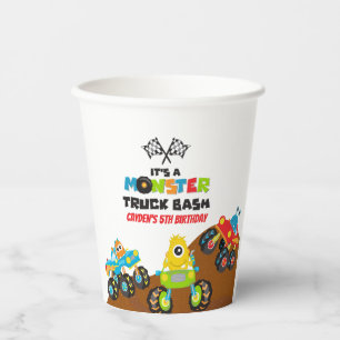 Gobelets En Papier anniversaire de monstres de Monster Truck