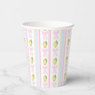 Gobelets En Papier Anniversaire de Preppy Lemons Stripes