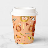 Gobelets En Papier Anniversaire de Retro Orange Tamagotchi (Droite)