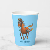Gobelets En Papier Anniversaire de Rocket Pony (Verso)