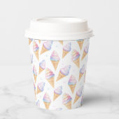 Gobelets En Papier Anniversaire de tasse de papier avec délicieuse cr (Recto)