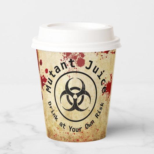 Gobelets En Papier Anniversaire de Zombie Apocalypse | Bioaléa d'Hall (Recto)