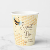 Gobelets En Papier Anniversaire des abeilles (Recto)