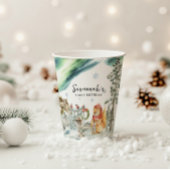 Gobelets En Papier Anniversaire des bois d'hiver enchantés