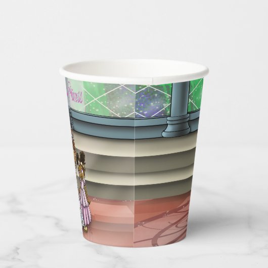 Gobelets En Papier Anniversaire des princesses afro-américaines (Droite)