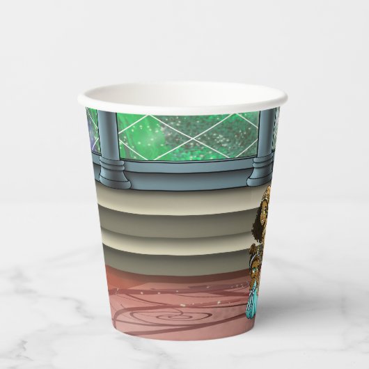 Gobelets En Papier Anniversaire des princesses afro-américaines (Recto)