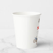 Gobelets En Papier Anniversaire des Vélos mignons (Droite)